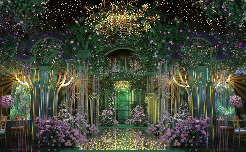 邹城奇妙森林婚礼堂效果展示