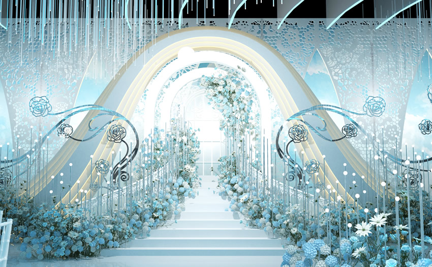 邹城釡香烙馍村水晶厅效果展示